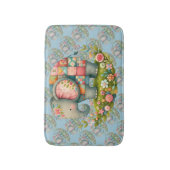 Tapis De Bain Éléphant Patchwork de Prairie Florale Charme (Devant (Vertical))