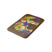 Tapis De Bain Éléphant psychédélique de fractale (Angle)