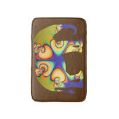 Tapis De Bain Éléphant psychédélique de fractale (Devant (Vertical))
