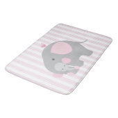 Tapis De Bain Éléphant rose de beau bébé (Angle)