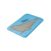 Tapis De Bain Elephant seal cartoon illustration (Angle)