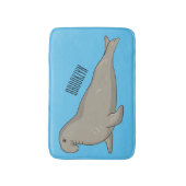 Tapis De Bain Elephant seal cartoon illustration (Devant (Vertical))