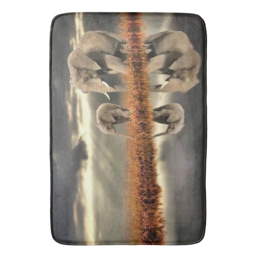 Tapis De Bain Éléphants (devant Vertical)