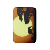 Tapis De Bain Éléphants de safari au coucher du soleil (Devant (Vertical))