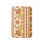 Tapis De Bain Éléphants ethniques, fleurs, motif sans couture. (Devant (Vertical))