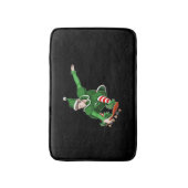 Tapis De Bain Elfe de patinage de Noël (Devant (Vertical))