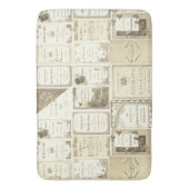 Tapis De Bain Elgin Illinois 1880's Club Invitations Sepia Paper (devant Vertical)