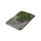 Tapis De Bain Embarquer le loup gris et la forêt sauvage (Angle)