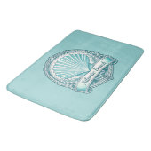 Tapis De Bain Emblème côtier d'Atlantic Beach FL coquillage (Angle)