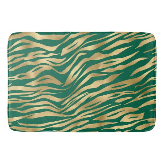 Tapis De Bain Emerald et Gold Safari Series Design 2 (Devant)