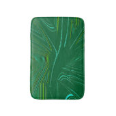 Tapis De Bain Emerald Green Faux Brocade (Devant (Vertical))