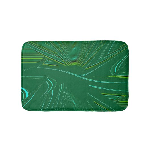 Tapis De Bain Emerald Green Faux Brocade (Devant)