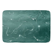 Tapis De Bain Emerald Green Glitzy Marble Christmas (Devant)