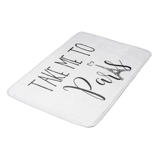 Tapis De Bain "Emmène-Moi À Paris" (Angle)