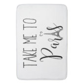 Tapis De Bain "Emmène-Moi À Paris" (devant Vertical)