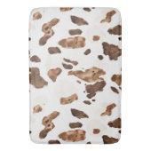 Tapis De Bain Empreinte Chocolat Brown Vache (devant Vertical)