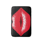 tapis de bain empreinte de baiser rouge (Devant (Vertical))