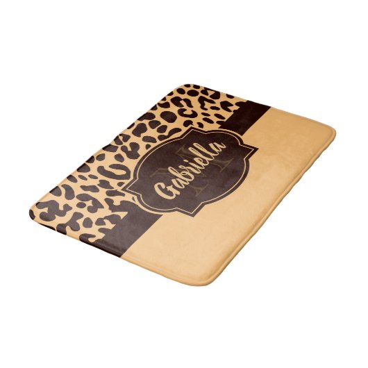 Tapis De Bain Empreinte de léopard (Angle)