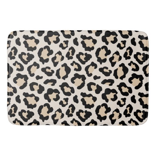 Tapis De Bain Empreinte de léopard (Devant)