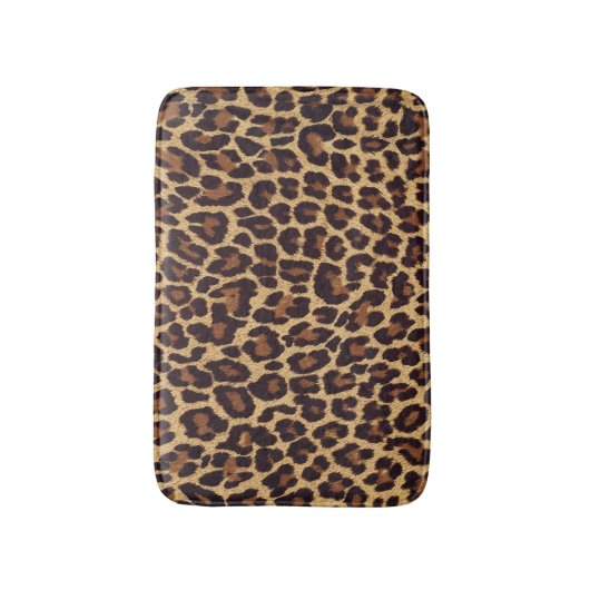 Tapis De Bain Empreinte de léopard (Devant (Vertical))