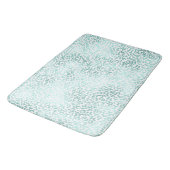 Tapis De Bain Empreinte de léopard à la menthe Glam (Angle)