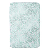 Tapis De Bain Empreinte de léopard à la menthe Glam (devant Vertical)