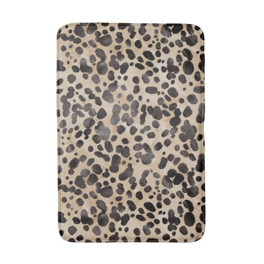 Tapis De Bain Empreinte de léopard Bath Mat. (Devant (Vertical))