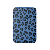 Tapis De Bain Empreinte de léopard bleu (Devant (Vertical))