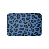 Tapis De Bain Empreinte de léopard bleu (Devant)