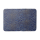 Tapis De Bain Empreinte de léopard bleu (Devant)