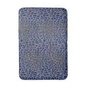 Tapis De Bain Empreinte de léopard bleu (Devant (Vertical))
