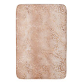 Tapis De Bain Empreinte de léopard Blush du Rose Peach crémeux  (devant Vertical)