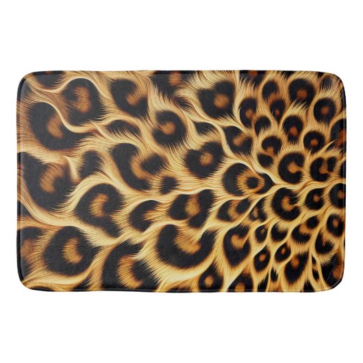 Tapis De Bain Empreinte de léopard chic (Devant)