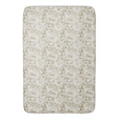 Tapis De Bain Empreinte de léopard de crème (devant Vertical)