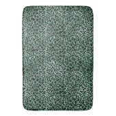 Tapis De Bain Empreinte de léopard de Glam vert Emerald (devant Vertical)