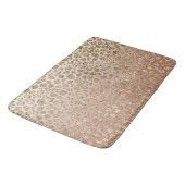 Tapis De Bain Empreinte de léopard de Parties scintillant d'or P (Angle)