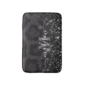 Tapis De Bain Empreinte de léopard et Parties scintillant (Devant (Vertical))