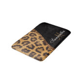 Tapis De Bain Empreinte de léopard fourrure et Parties scintilla (Angle)