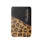 Tapis De Bain Empreinte de léopard fourrure et Parties scintilla (Devant (Vertical))