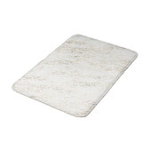 Tapis De Bain Empreinte de léopard Gold Blanc (Angle)
