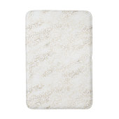 Tapis De Bain Empreinte de léopard Gold Blanc (Devant (Vertical))