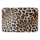 Tapis De Bain Empreinte de léopard noir crème (Devant)