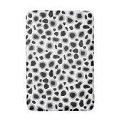 Tapis De Bain Empreinte de léopard, noir et blanc (Devant (Vertical))
