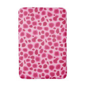 Tapis De Bain Empreinte de léopard, noir et blanc (Devant (Vertical))