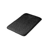 Tapis De Bain Empreinte de léopard noir minimal moderne (Angle)