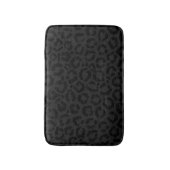 Tapis De Bain Empreinte de léopard noir minimal moderne (Devant (Vertical))