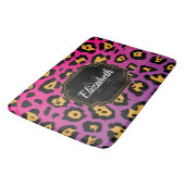 Tapis De Bain Empreinte de léopard pourpre (Angle)