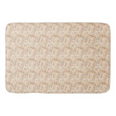 Tapis De Bain Empreinte de léopard rose blanc or chic (Devant)