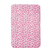 Tapis De Bain Empreinte de léopard rose tendance (Devant (Vertical))