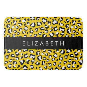 Tapis De Bain Empreinte de léopard, Spots, Leopard Jaune, Votre